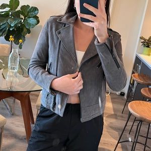 RAg n bone grey suede perfect condition jacket